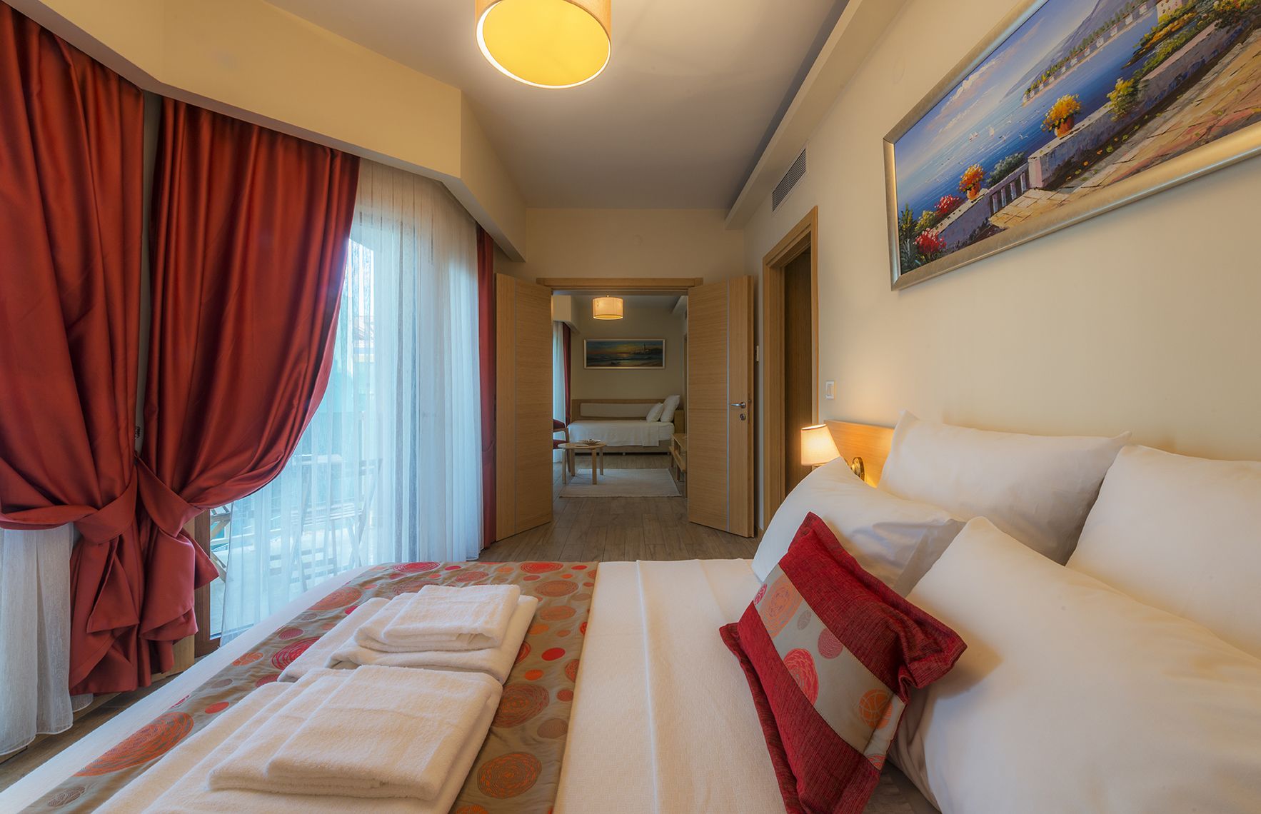 family suite, 2 bedrooms, courtyard view | 1 bedroom, premium bedding, minibar, in-room safe