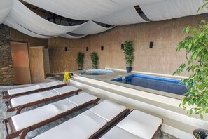 Indoor pool, outdoor pool