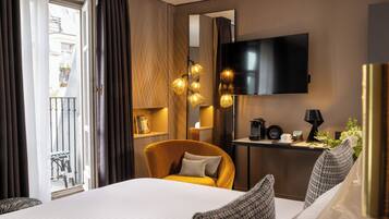 Chambre Prestige Balcon | Minibar, coffres-forts dans les chambres, bureau, chambres insonorisées