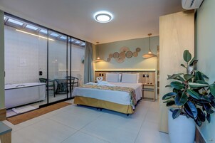 Premier Double Room | Individually decorated, desk, laptop workspace, blackout drapes