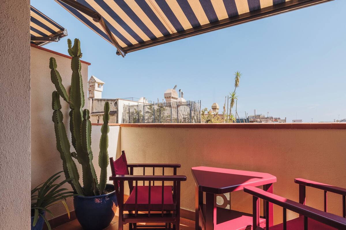 Chambre Deluxe, terrasse, vue cour intérieure