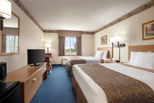 Room, 2 Queen Beds, Non Smoking | Desk, iron/ironing board, free cots/infant beds, rollaway beds