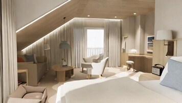 Premium bedding, in-room safe, blackout drapes, soundproofing