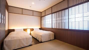 Japanese Style Twin Room, Non Smoking | Soundproofing, iron/ironing board, free WiFi, bed sheets