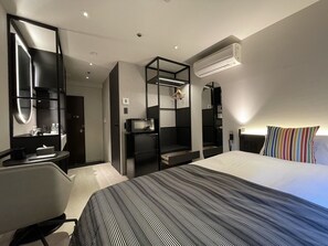 Kahden hengen standard-huone (kaksi sänkyä), tupakointi kielletty, keittotila (Designer's) | Silitysrauta/-lauta, ilmainen Wi-Fi, vuodevaatteet