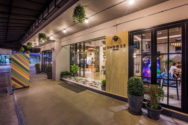 Front of property – evening/night