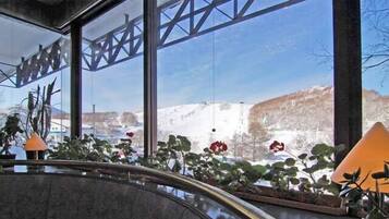 Vue depuis lâhĂ©bergement