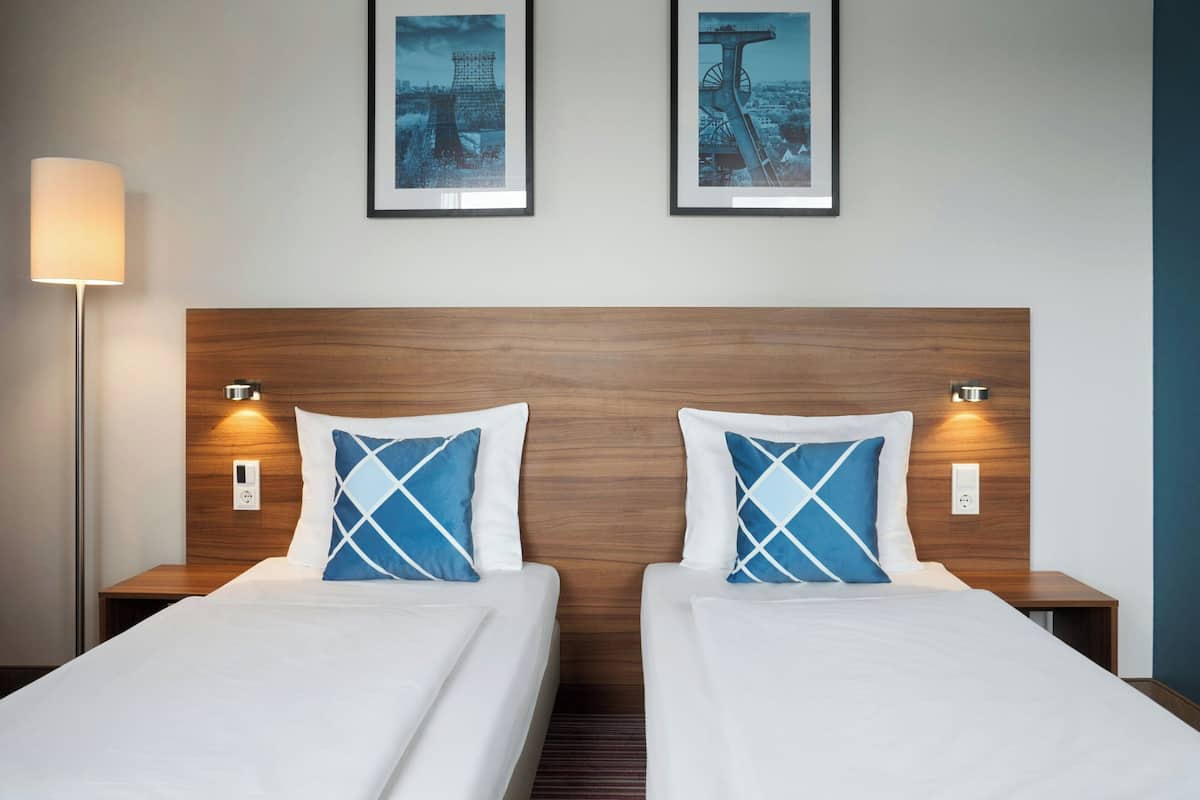 In-room safe, desk, laptop workspace, blackout curtains