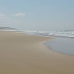 On the beach, white sand, beach shuttle, fishing