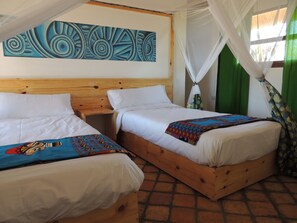 Basic Double or Twin Room, Ensuite, Partial Ocean View | Individually decorated, individually furnished, bed sheets - Duna Lodge (Jangamo)