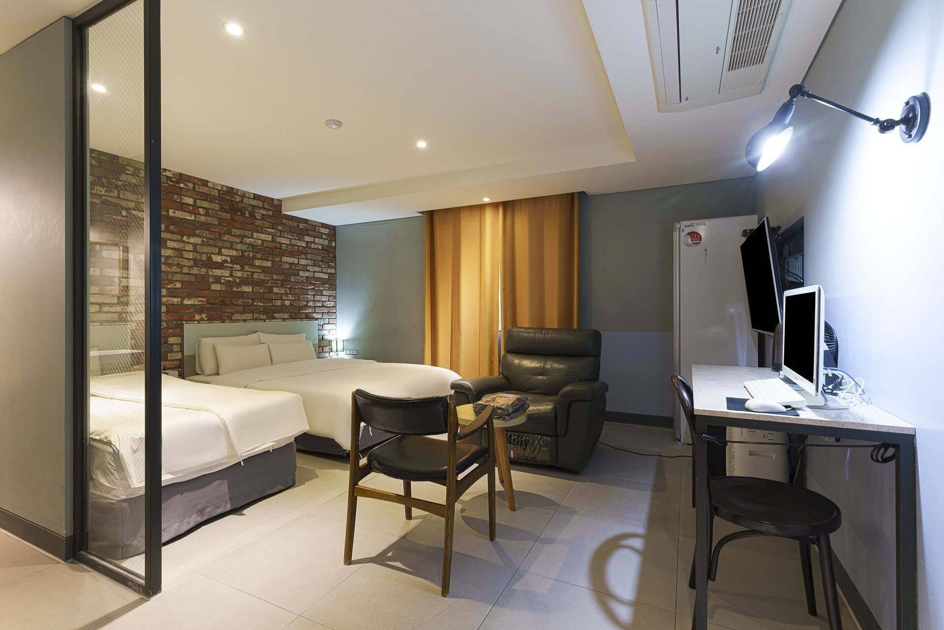 premium bedding, down duvets, individually decorated, desk