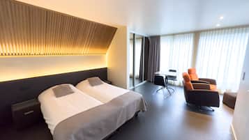 Kamar Twin, balkon | Kedap suara, Wi-Fi gratis, dan seprai linen