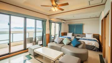 Deluxe Room, Multiple Beds, Non Smoking, Oceanfront | In-room safe, desk, iron/ironing board, free WiFi