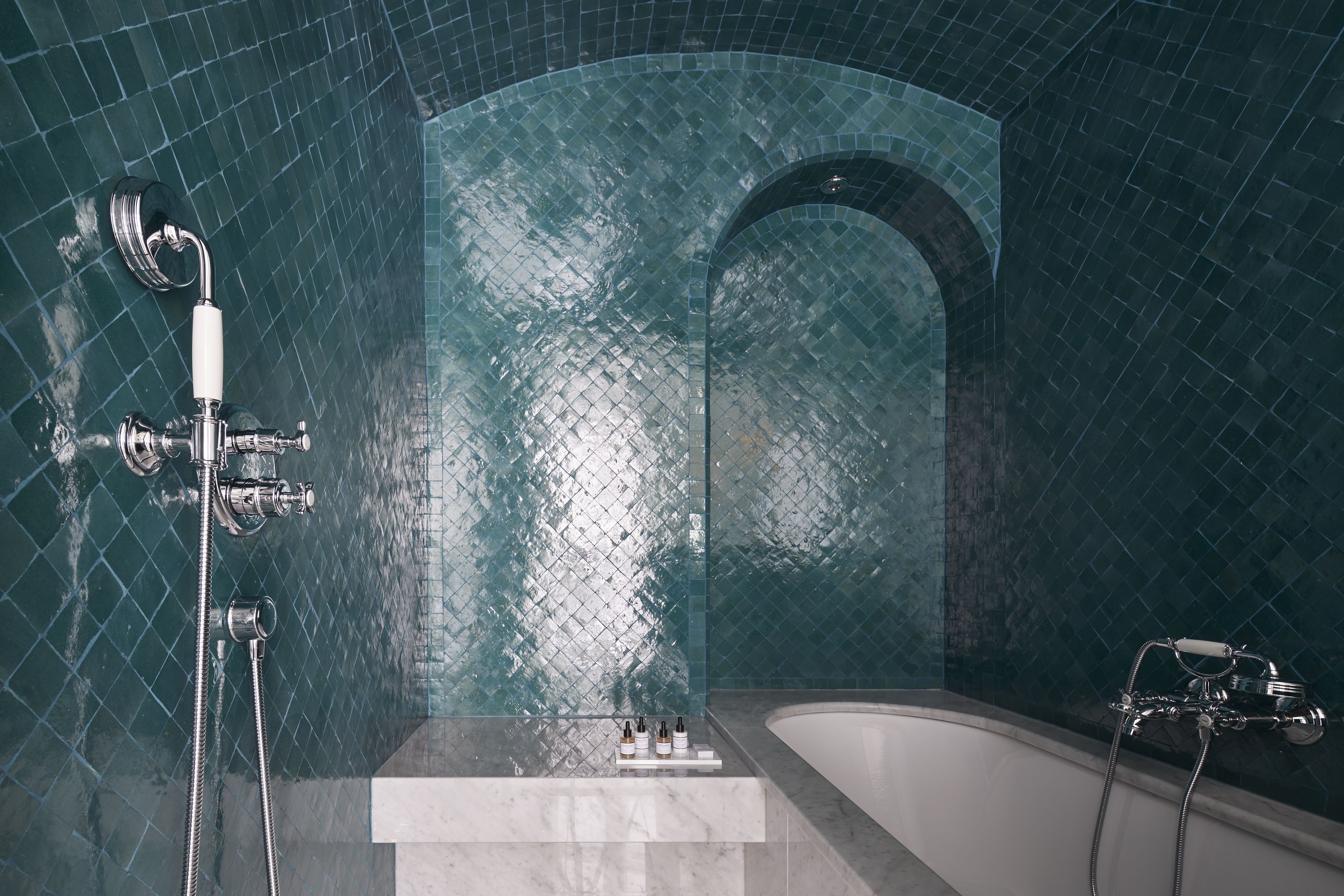 junior suite hammam | bathroom | designer toiletries, hair dryer, bathrobes, slippers