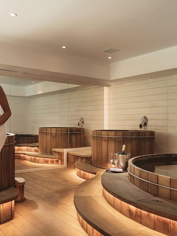 Sauna, hot tub, steam room, Turkish bath, body treatments