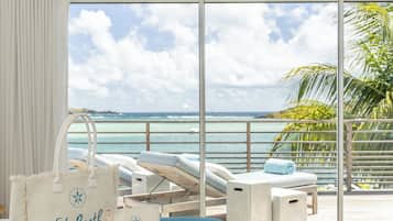 別墅 (Aqua ou Villa Bleu) | 低過敏寢具、迷你吧、客房內保險箱、布置獨特