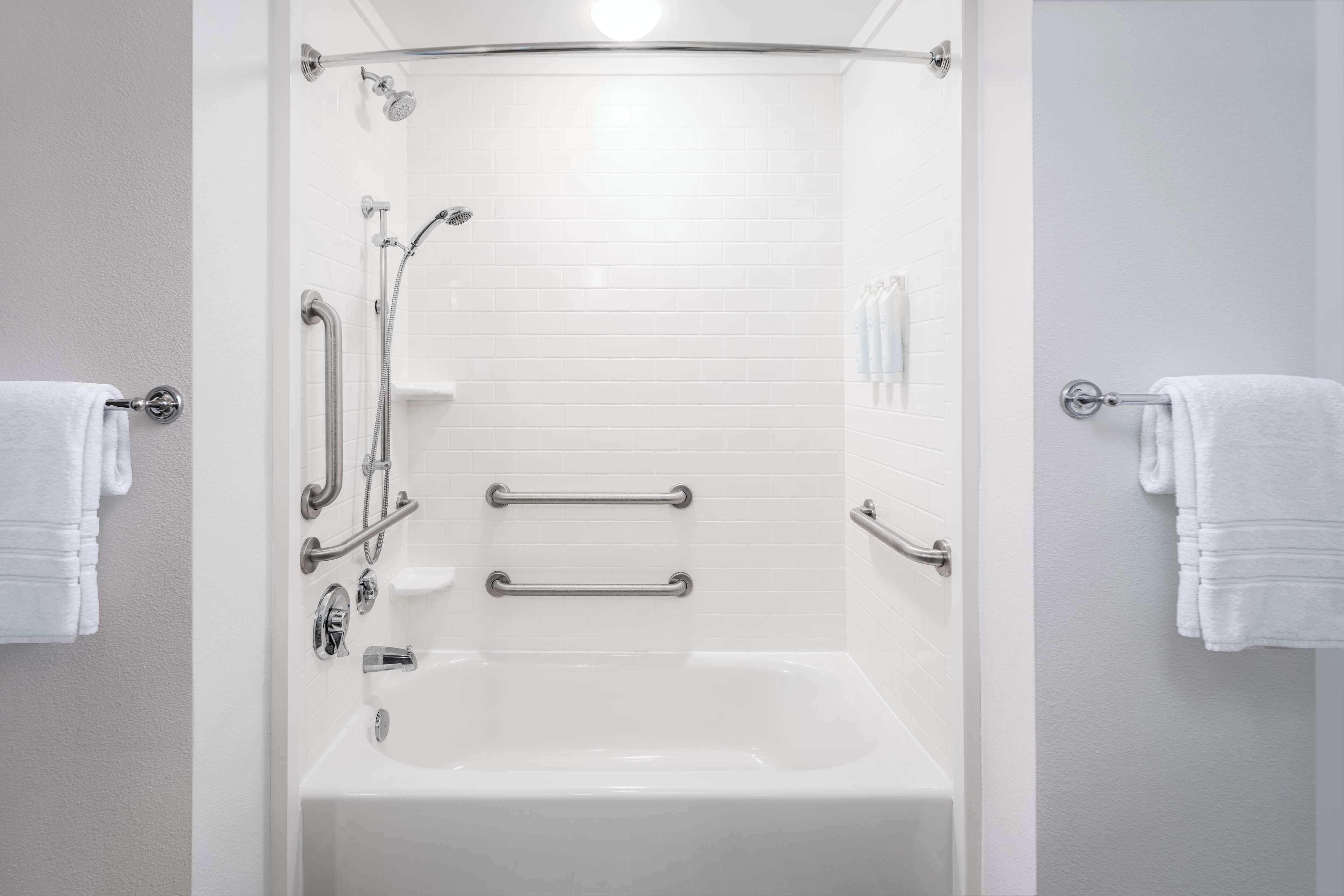 free toiletries, hair dryer, towels, soap