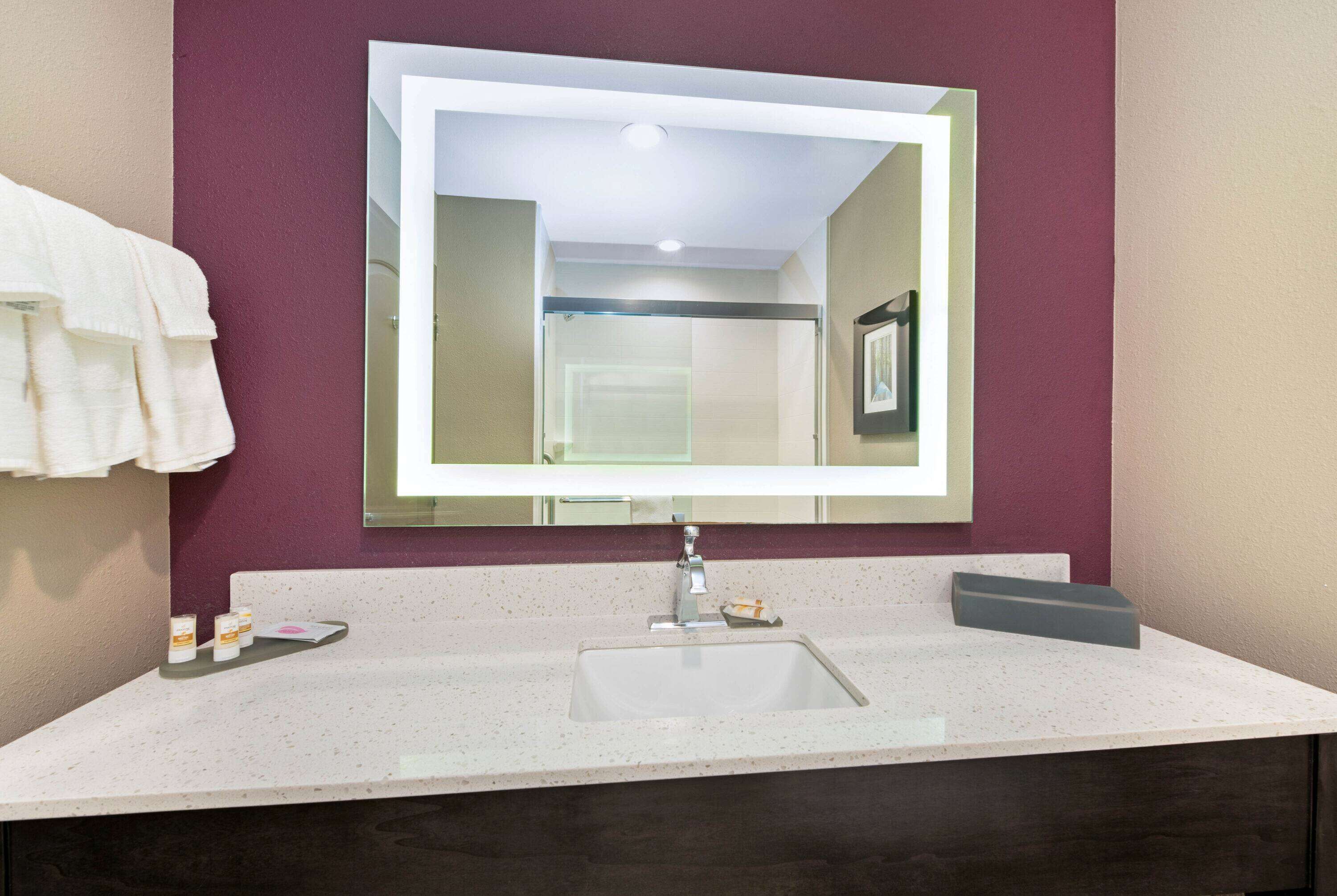 free toiletries, hair dryer, towels, soap