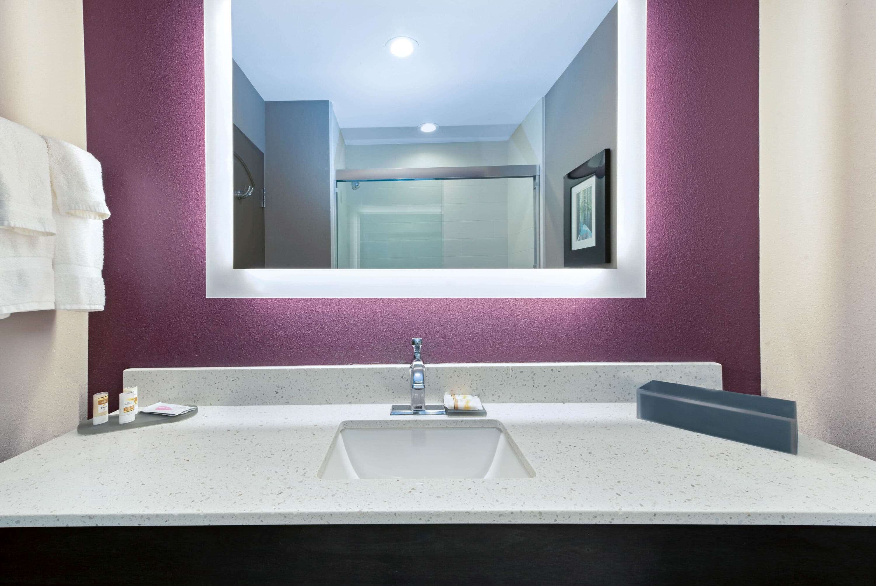 free toiletries, hair dryer, towels, soap