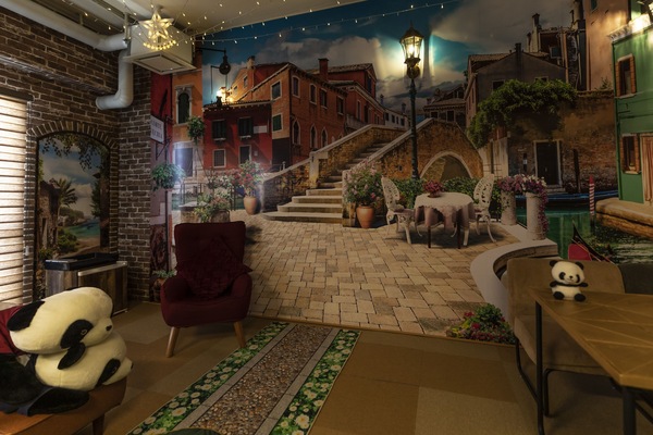 Design Quadruple Room, Non Smoking, Shared Bathroom | Free WiFi, bed sheets