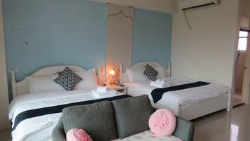 Family Quadruple Room | Premium bedding, soundproofing, free WiFi, bed sheets