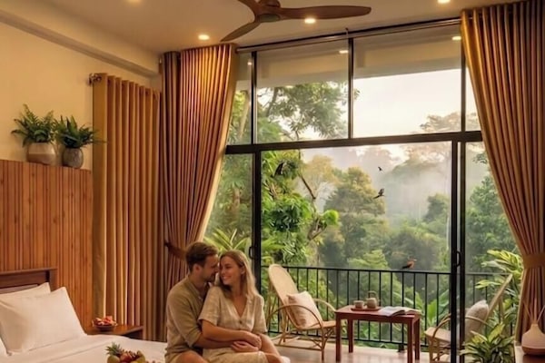 Deluxe Double Room, 1 Bedroom, Balcony, Garden View | Egyptian cotton sheets, premium bedding, pillowtop beds, in-room safe