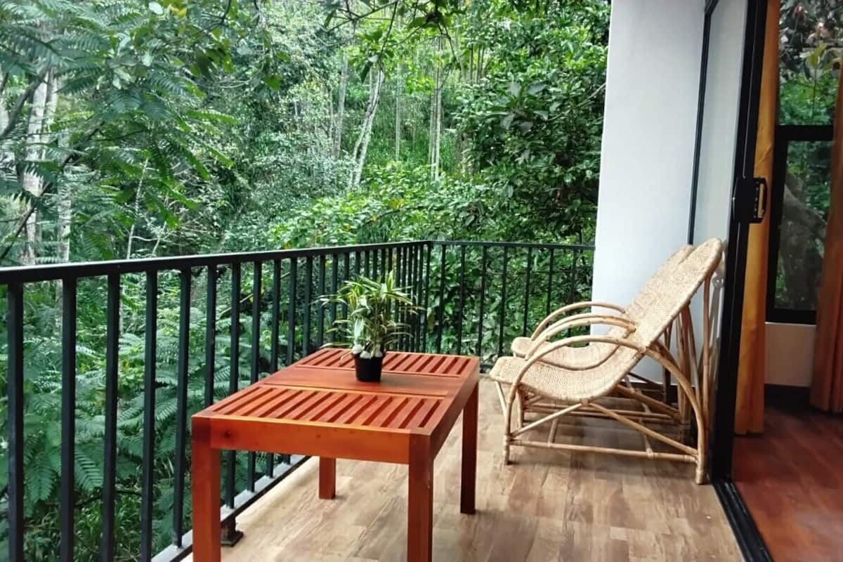 Doppia Deluxe, 1 camera da letto, balcone, vista giardino | Terrazza/patio