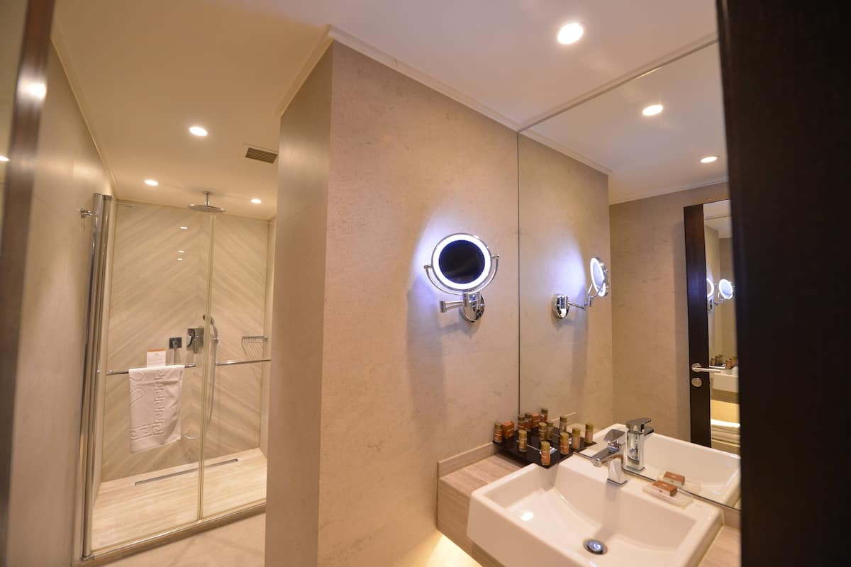 premium bedding, minibar, in-room safe, desk