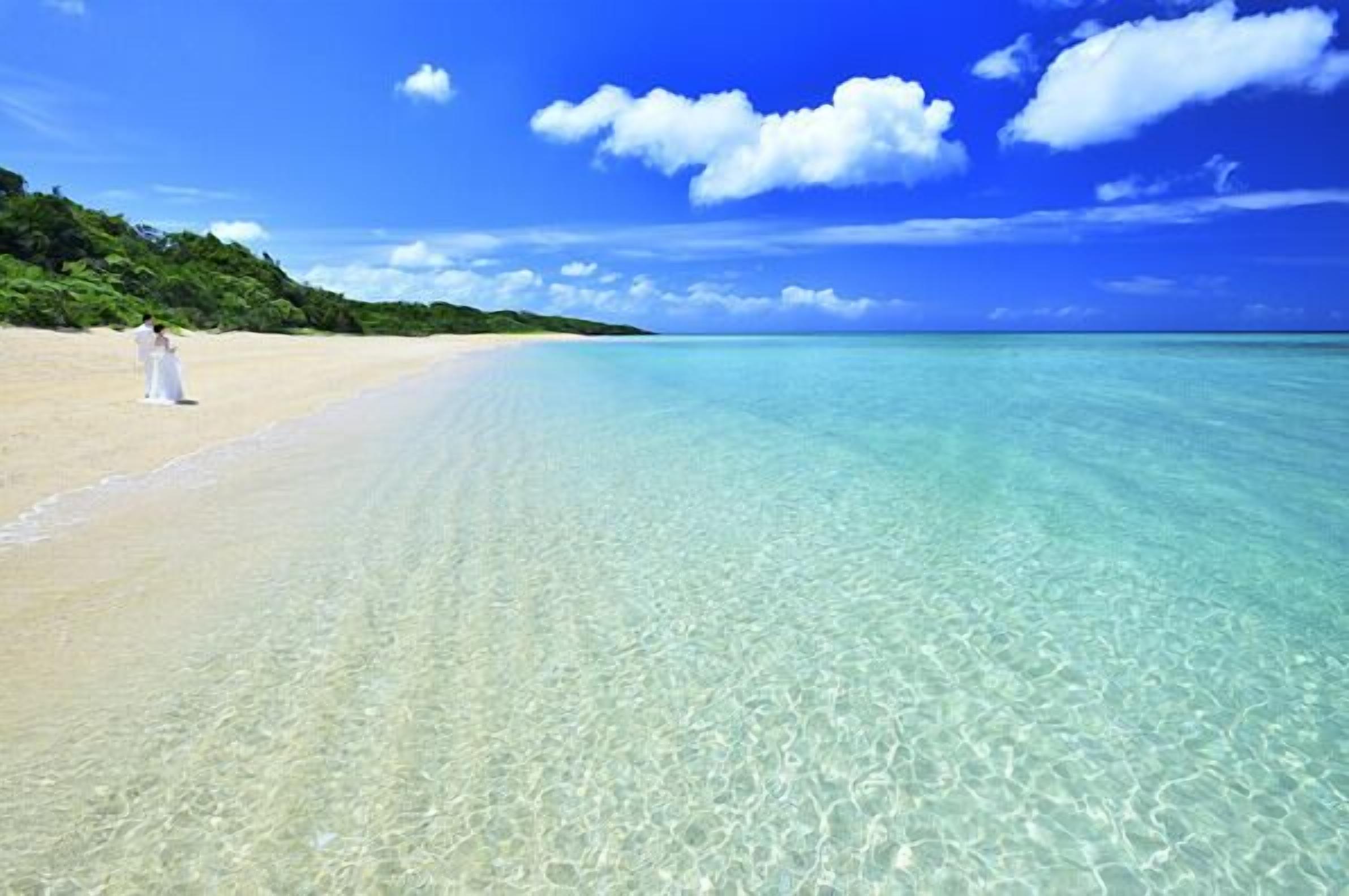 Beach nearby, white sand