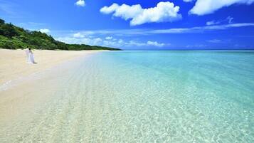 Beach nearby, white sand