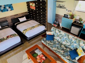 客房, 非吸煙房, 海景 (Blue Room)