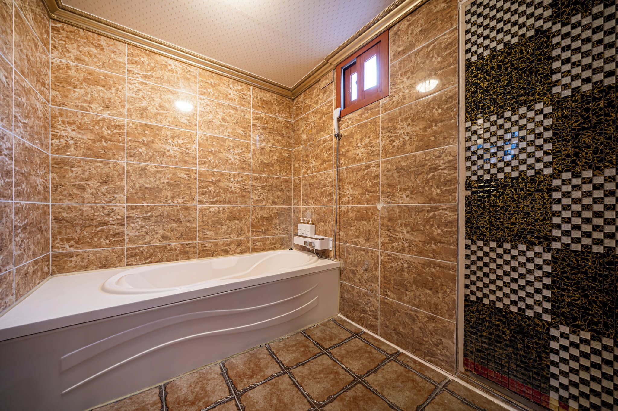 family apartment, 1 bedroom, non smoking, city view | bathroom | combined shower/bathtub, deep-soaking bathtub, free toiletries