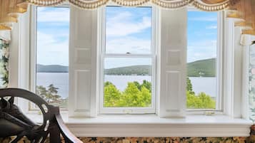 Lake George Suite | Premium bedding, in-room safe, soundproofing, iron/ironing board