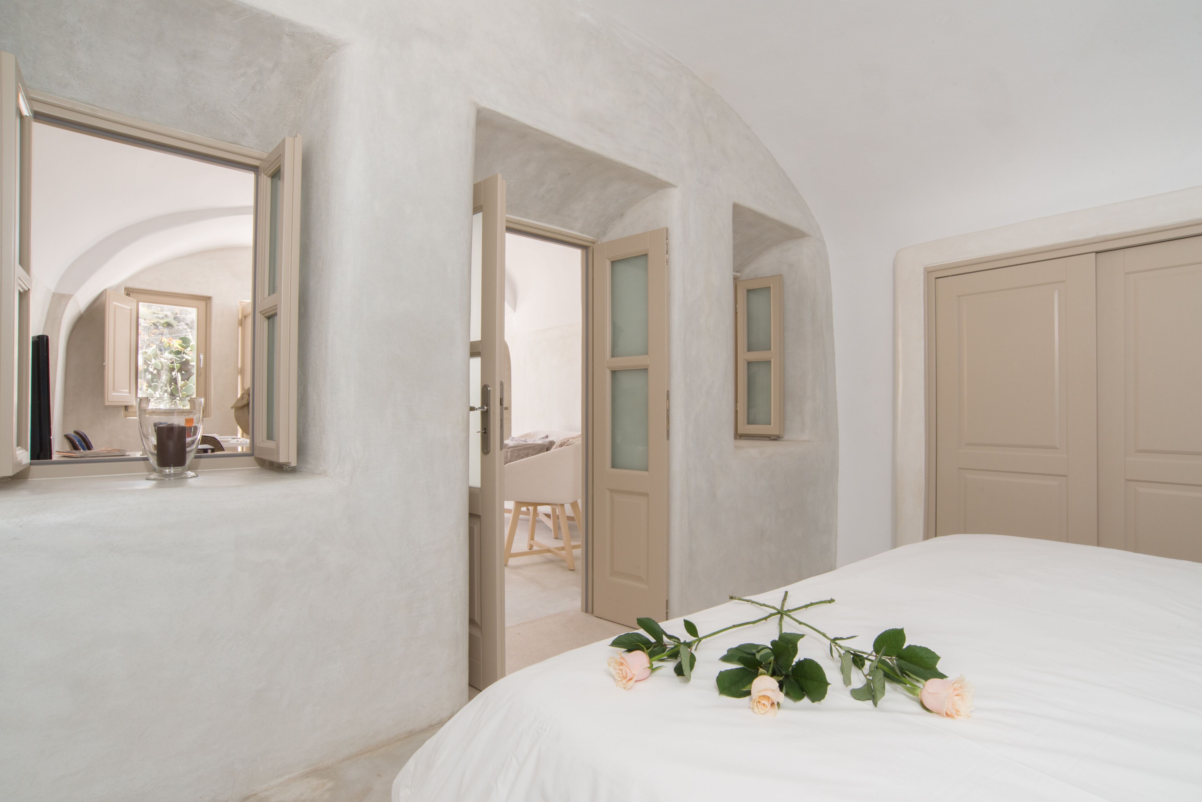 apanemo suite by k7k with exterior hot tub | premium bedding, minibar, in-room safe, individually decorated