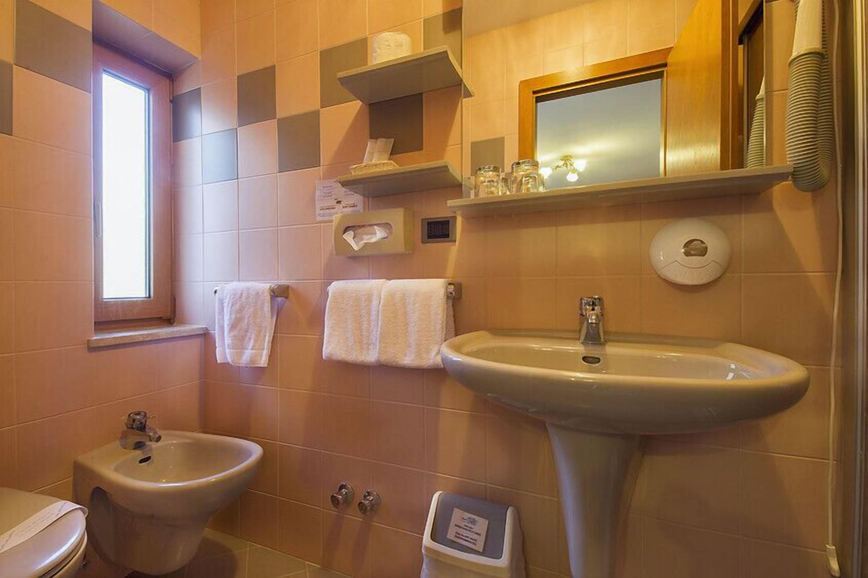 classic double room | bathroom | shower, free toiletries, hair dryer, bidet
