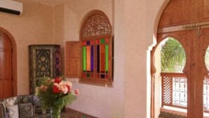 Suite, Private Bathroom (Royale) | Living area | Fireplace - Riad Jnane Jdid (Marrakech)