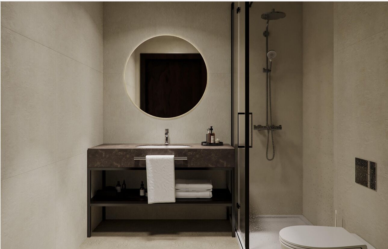 Habitación doble Confort | Baño | Regadera, pantuflas, toallas 