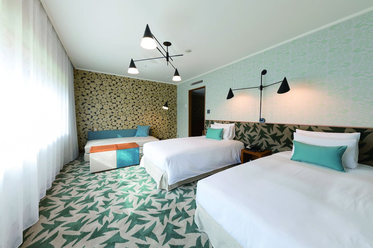 Forest Twin Room(Non-Smoking) | 1 bedroom, down duvets, in-room safe, free cots/infant beds