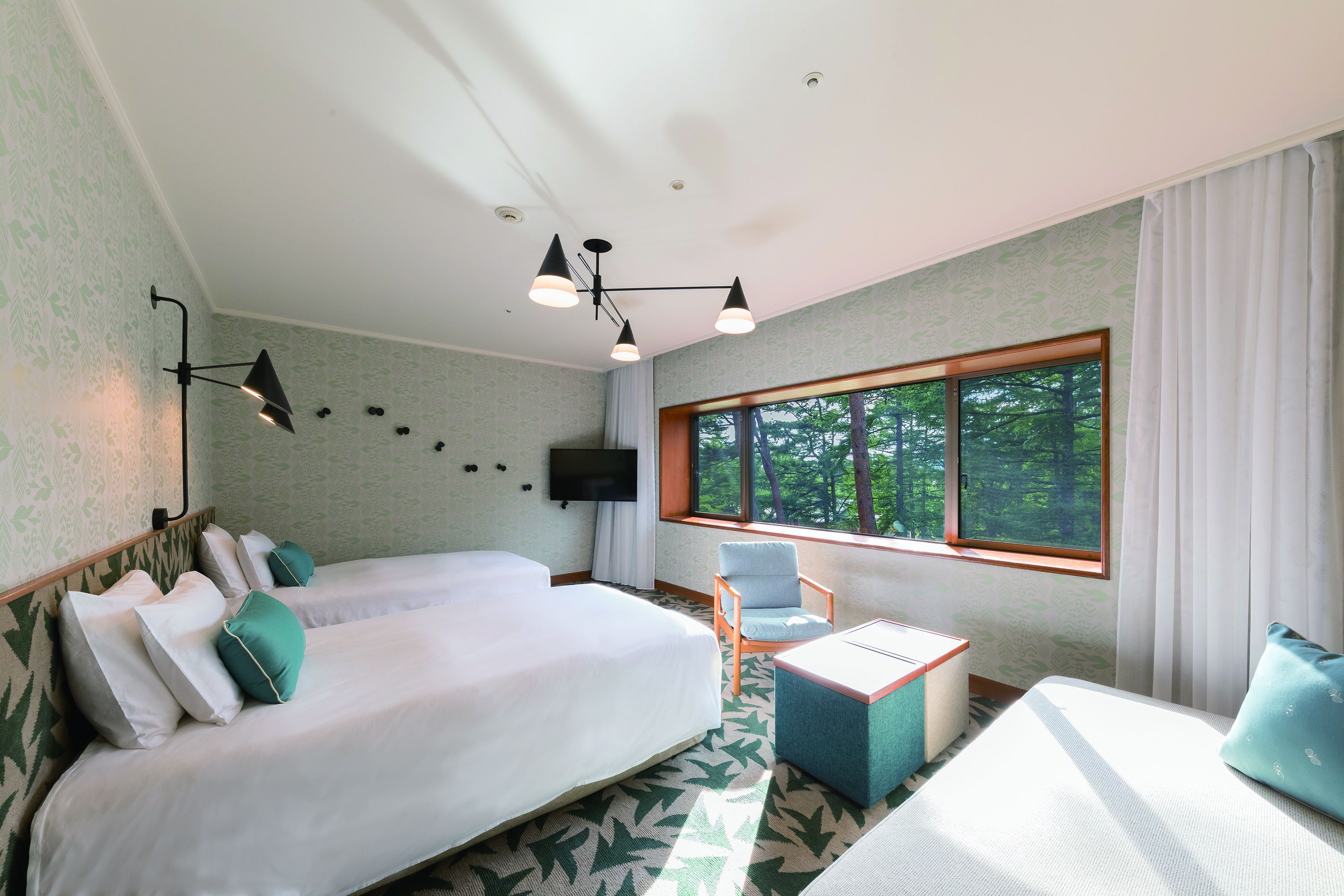 双床房, 无烟房 (East, Forest Twin) | 客房景观