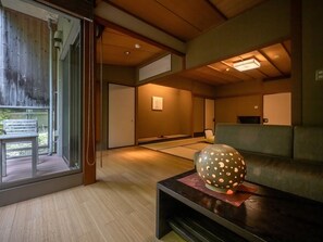 Japanese Room (12.5 Tatami Mat) with Sofa or Japanese Heater with Terrace | In-room safe