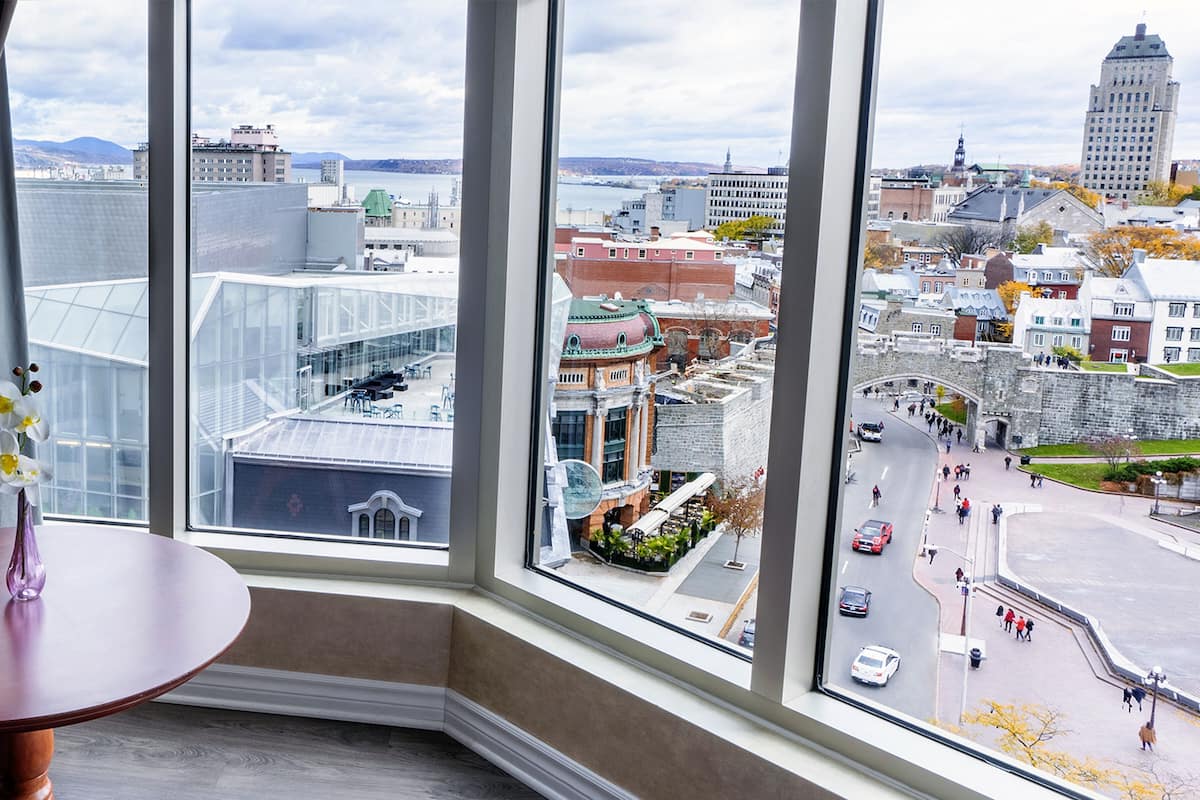 suite with panoramic city view, 1 king bed | view from room