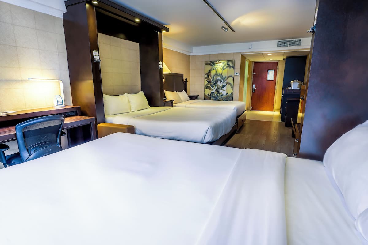 studio 1 queen bed and 2 queen murphy beds (one room) | 1 bedroom, premium bedding, memory-foam beds, in-room safe