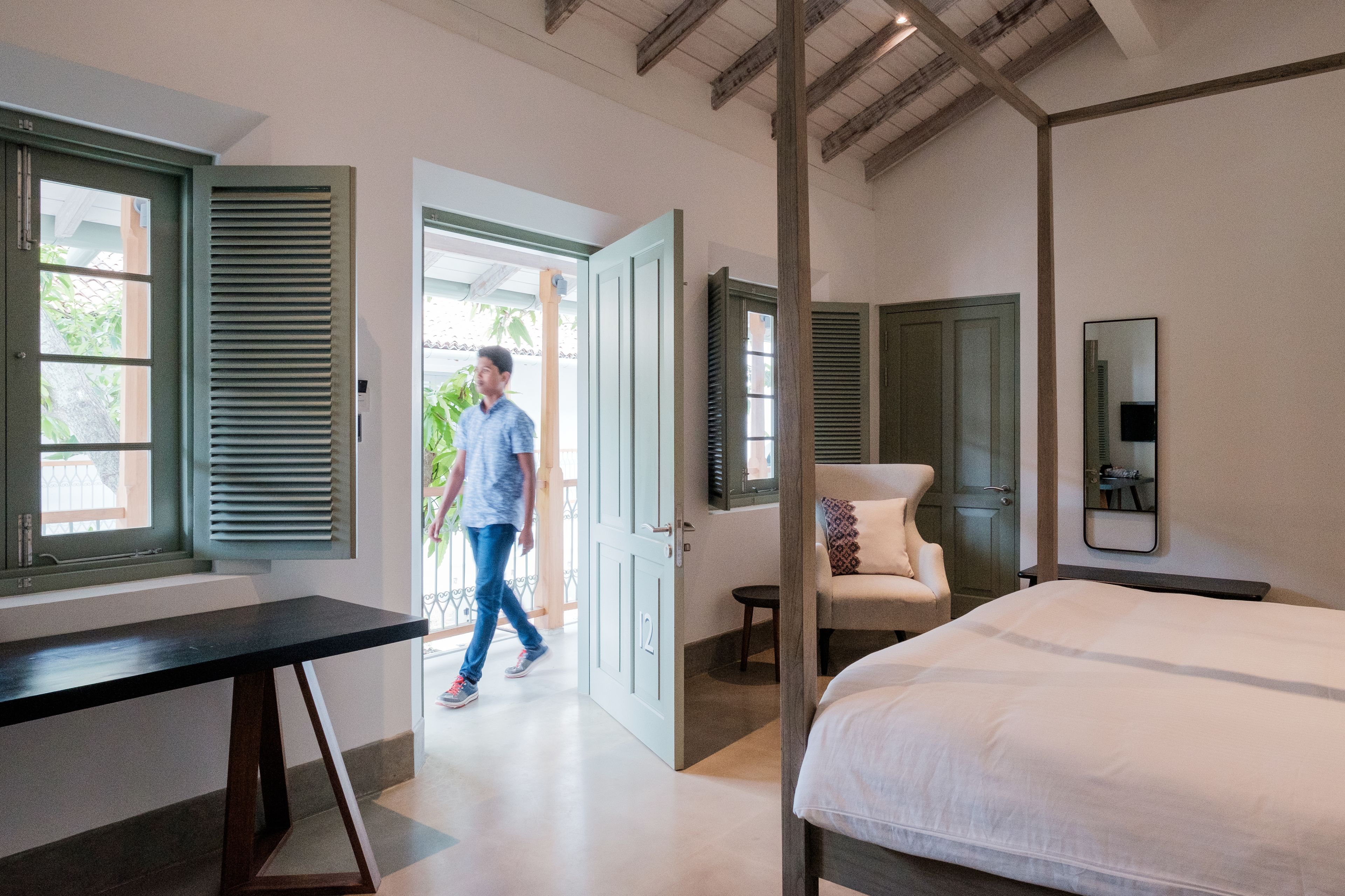 deluxe double room, courtyard view | view from room