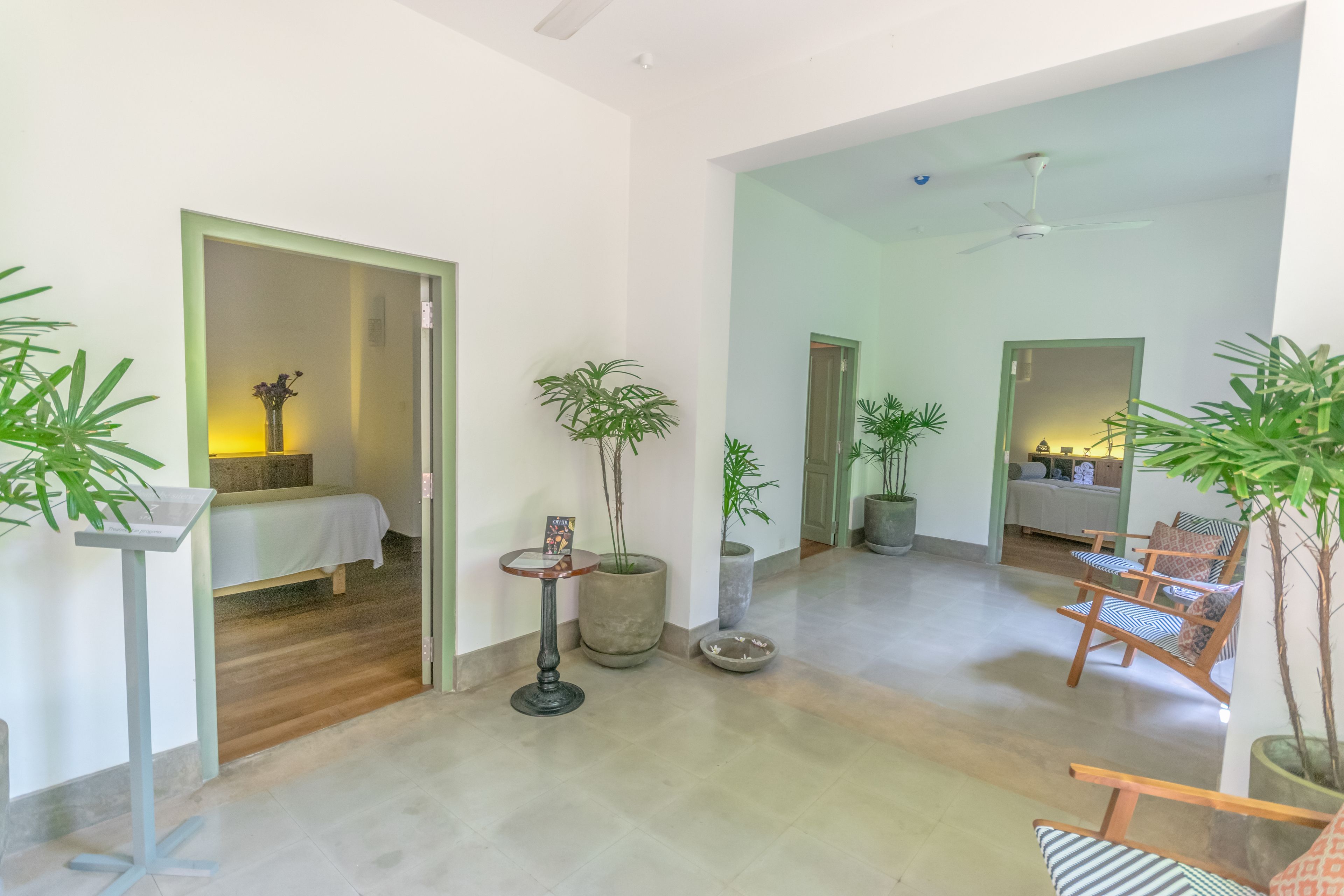 body treatments, deep-tissue massages, facials, 2 treatment rooms