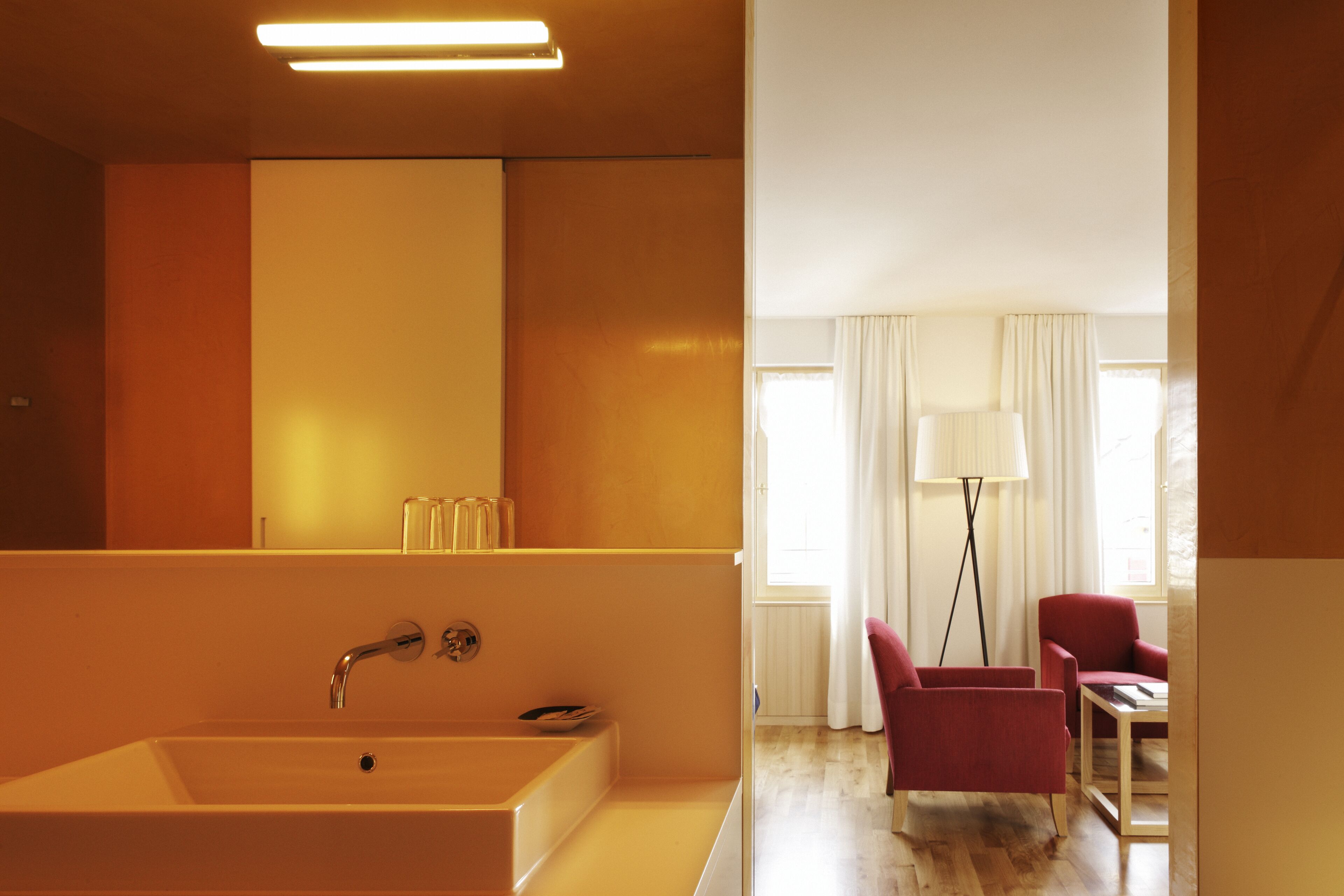 Phòng đôi tiện nghi đơn giản, ban công (Bregenzerwald) | Phòng tắm | Đồ dùng nhà tắm miễn phí, khăn tắm 