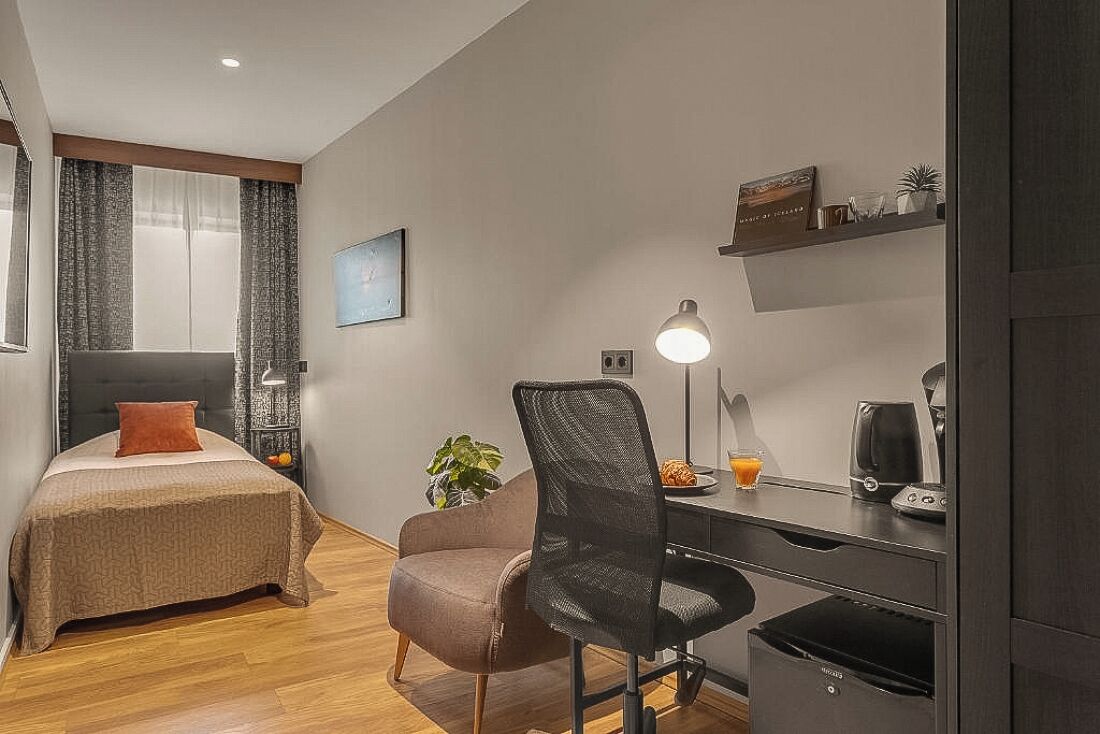 Camera singola | Con arredamento individuale, una scrivania, insonorizzazione