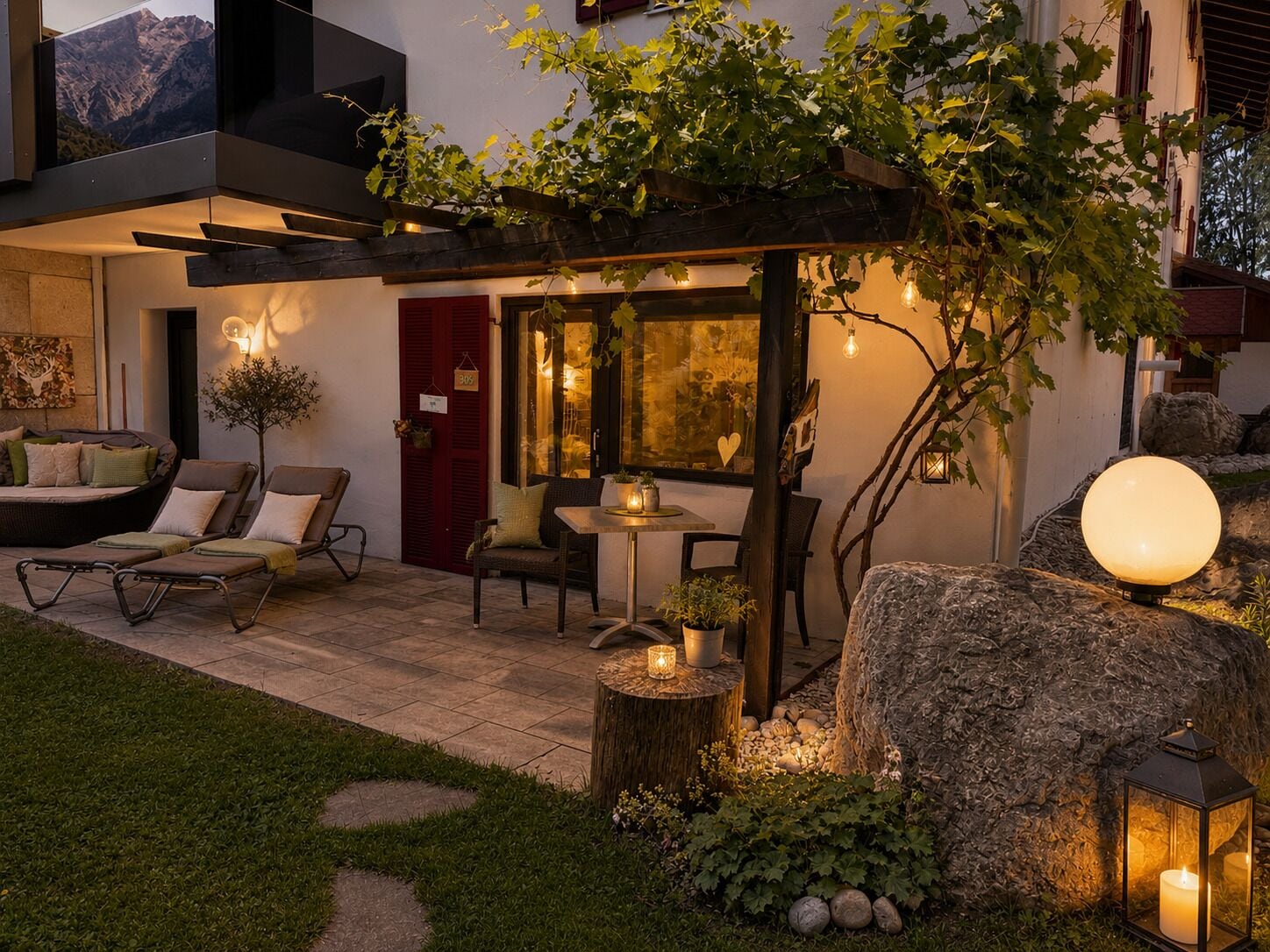 Suite junior, 1 cama de matrimonio, balcón, vistas al jardín | Ropa de cama de alta calidad, edredones de plumas, caja fuerte