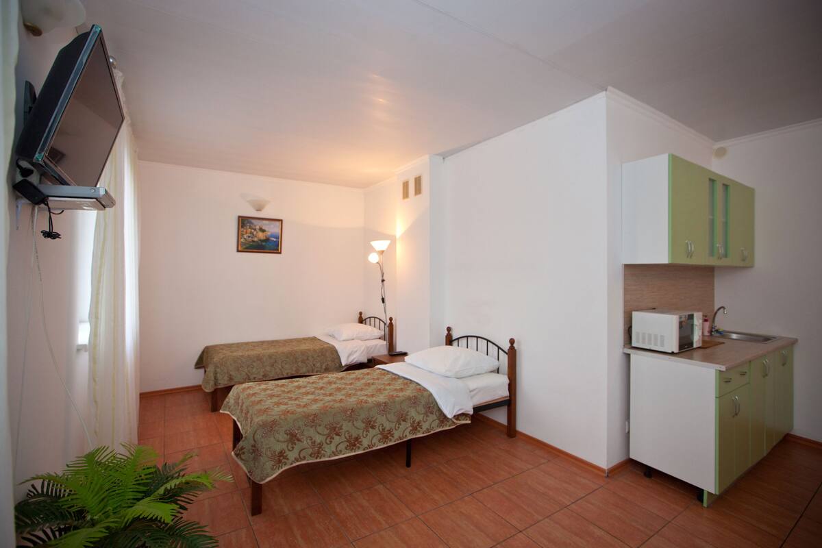 Standard Twin Room | Ruang tamu | TV LCD