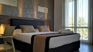 1 quarto, roupas de cama premium, frigobar, cofres nos quartos
