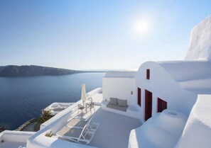 Senior Suite, Hot Tub, Sea View | Water view - The Architect's Cave House (Santorini)
